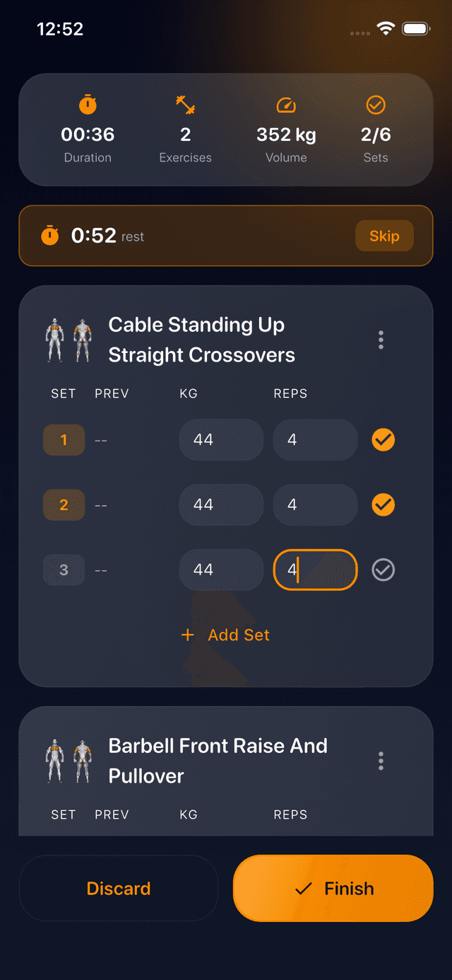 DilFit app tracking